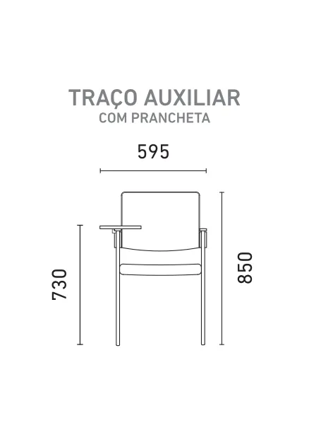 Arquivo individual cotado (Com braço e Prancheta)